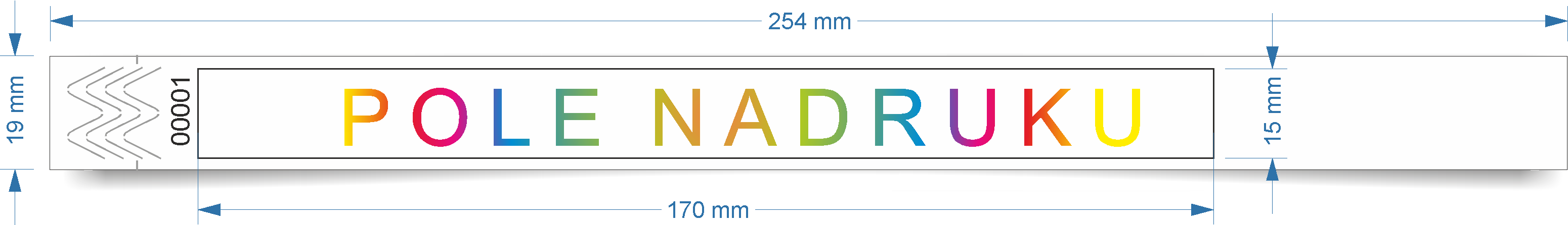 Nadruk full color na białej opasce
